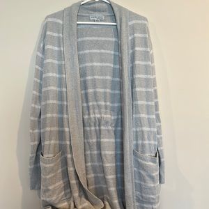 Barefoot Dreams CozyChic Lite Striped Cozy Wrap Robe